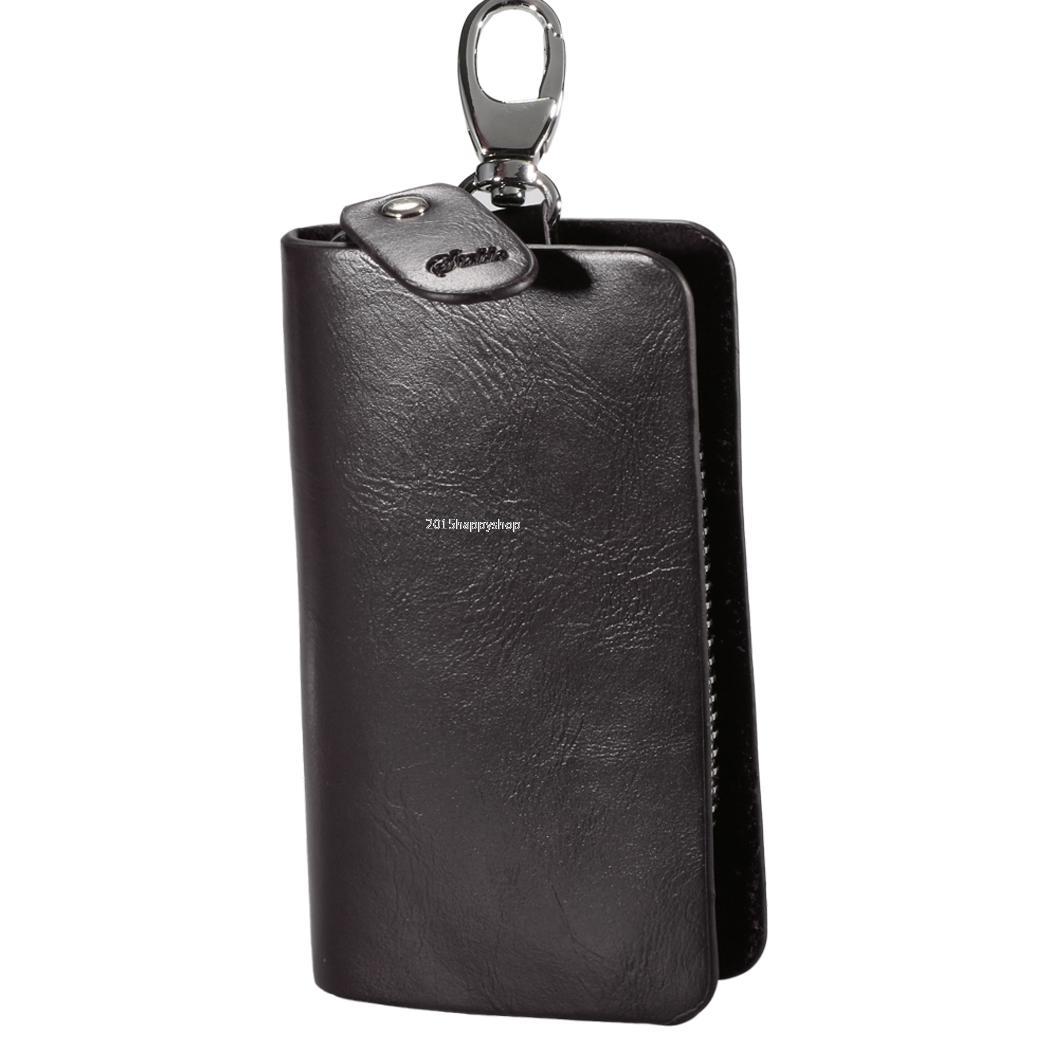 Men&#39;s Wallet Solid Clutch Coin Purse Holder Keychain Cover Car Key Case | eBay