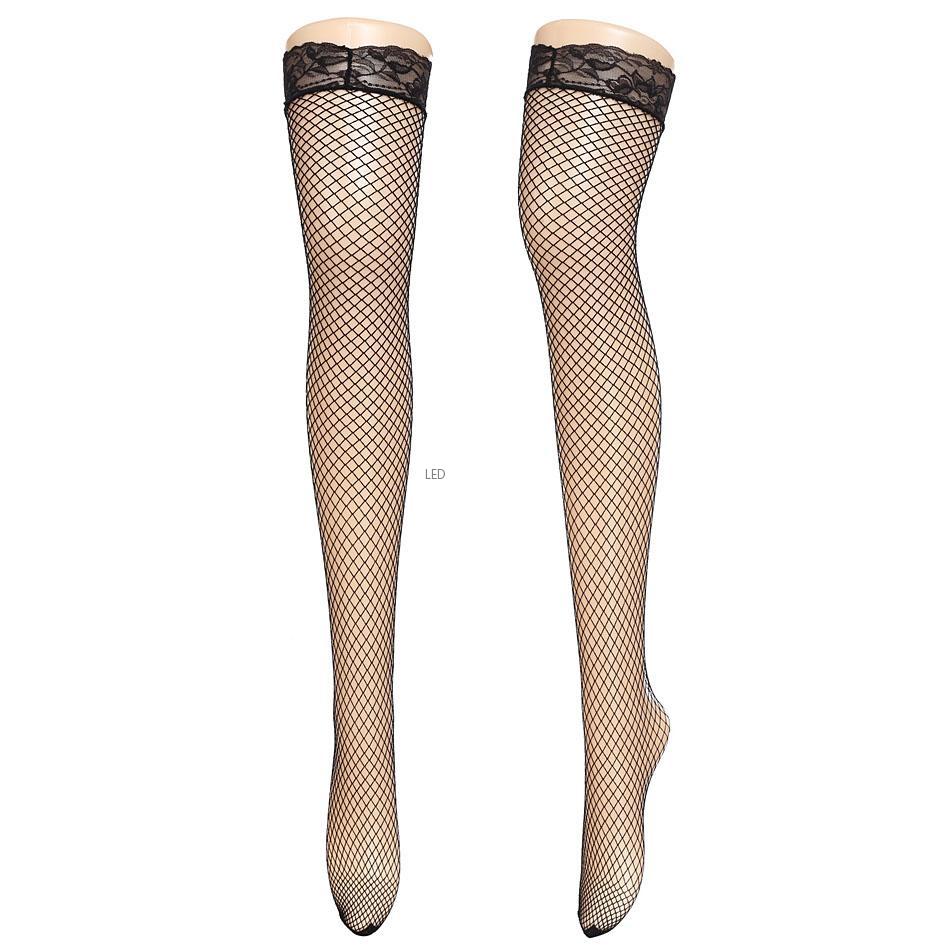 Sexy Lingerie Women Lace Top Thigh High Fishnet Stockings over the knee socks | eBay