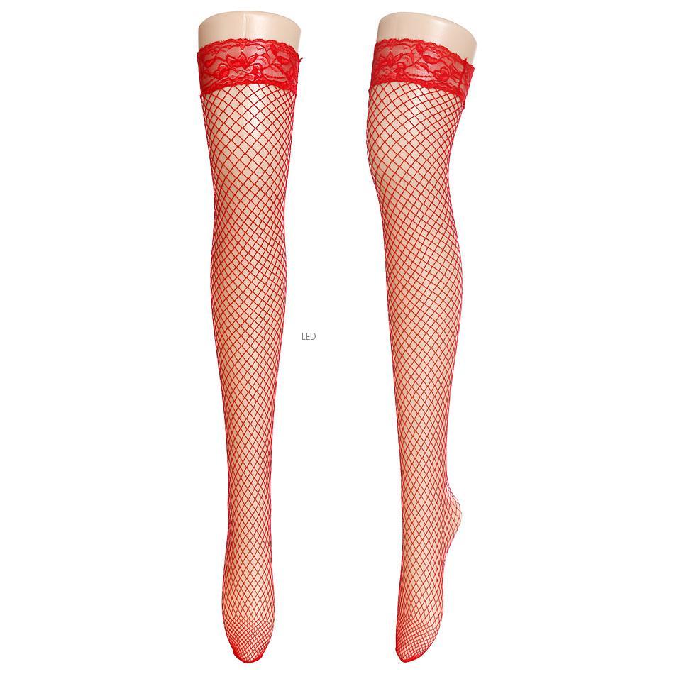 Sexy Lingerie Women Lace Top Thigh High Fishnet Stockings over the knee socks | eBay