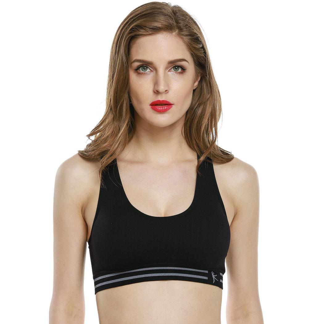 Women's Crop Top Yoga Sport Running Fitness Vest Tank Tops Padded Bras