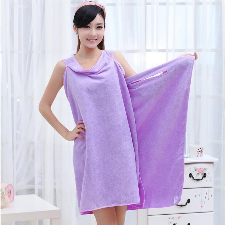 Towels Unisex Microfiber towels soft bath towel bathrobe bath dress ...