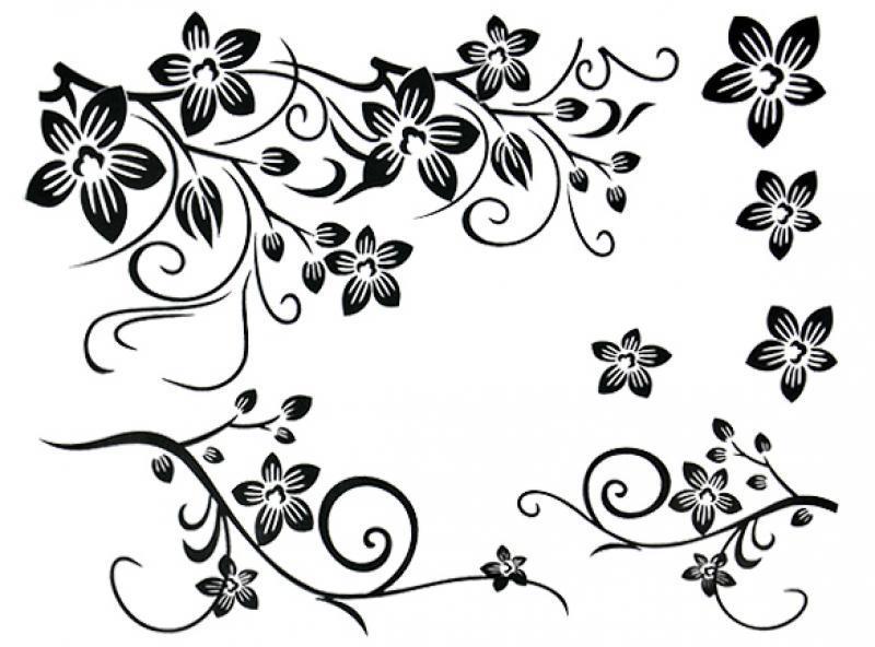 New DIY Removable Home Room Flower Vine Art Door Wall Sticker Decal ...